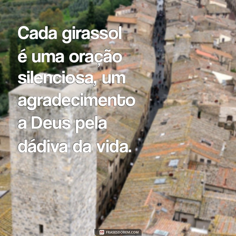 Frases Inspiradoras de Girassol e Deus: Luz e Esperança para o Seu Dia 