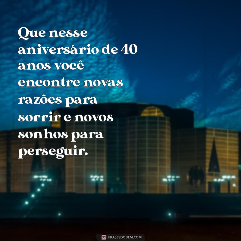 Mensagens Incríveis de Aniversário para Celebrar os 40 Anos 