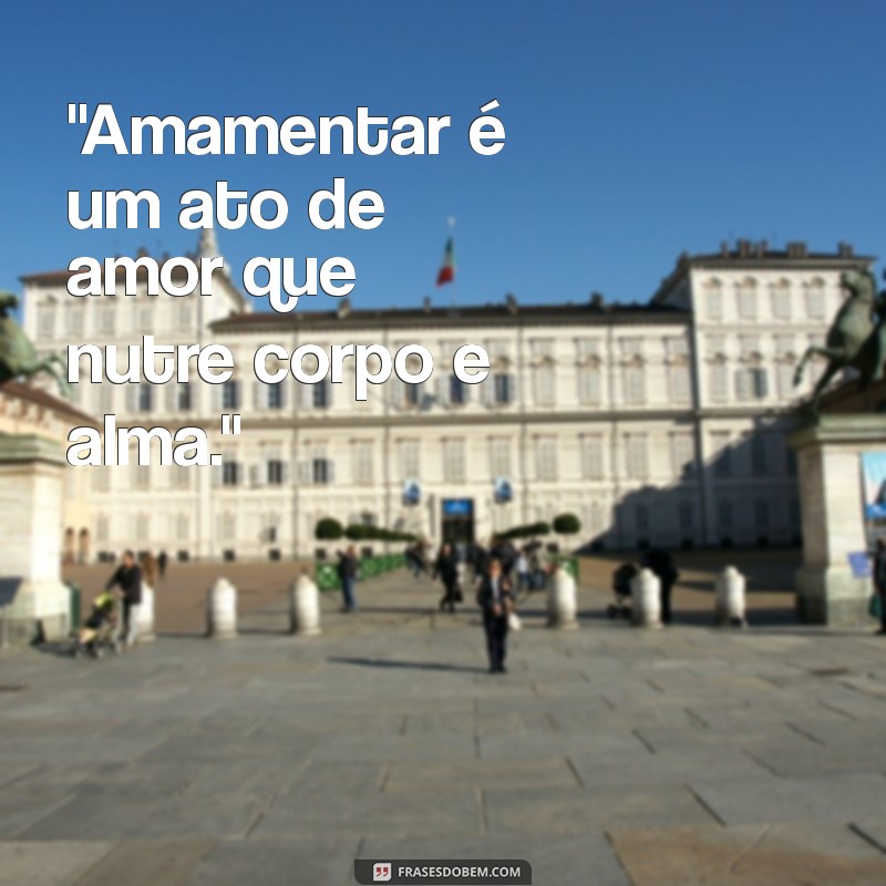 frases sobre amamentação 