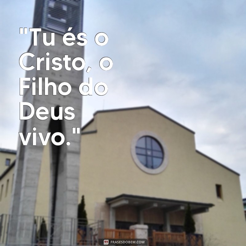 tu es o cristo versiculo 