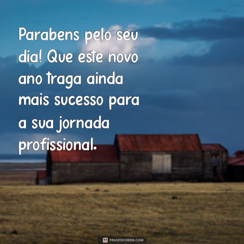 mensagens de aniversário para chefe Parabéns pelo seu dia! Que este novo ano traga ainda mais sucesso para a sua jornada profissional.