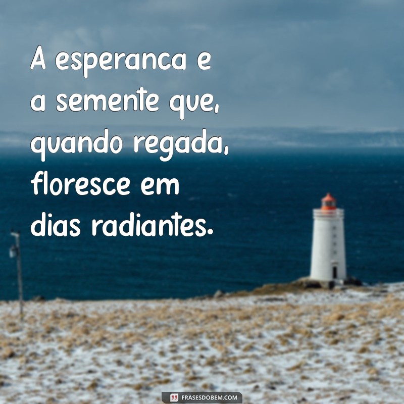 Frases Inspiradoras de Esperança para Acreditar em Dias Melhores 