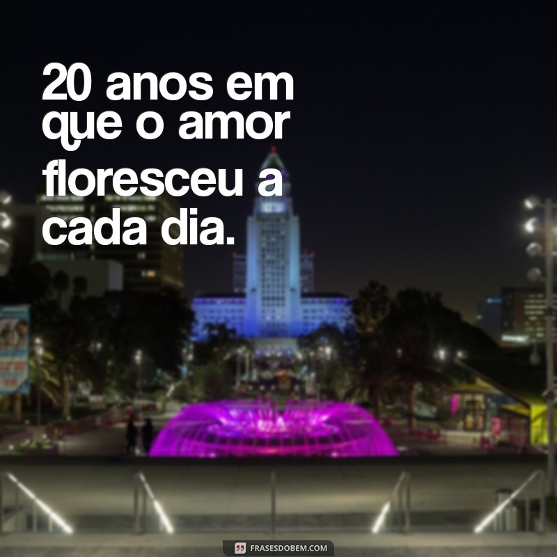 20 Anos de Casamento: Celebre o Amor com Dicas e Inspirações 