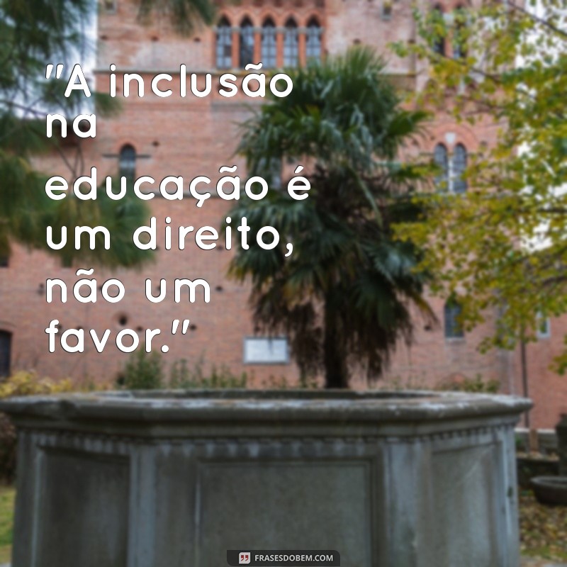 frases educação inclusiva 