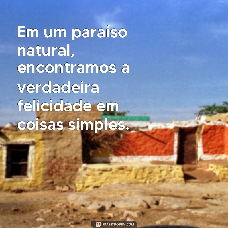 Descubra as mais belas frases sobre a natureza paradisíaca 