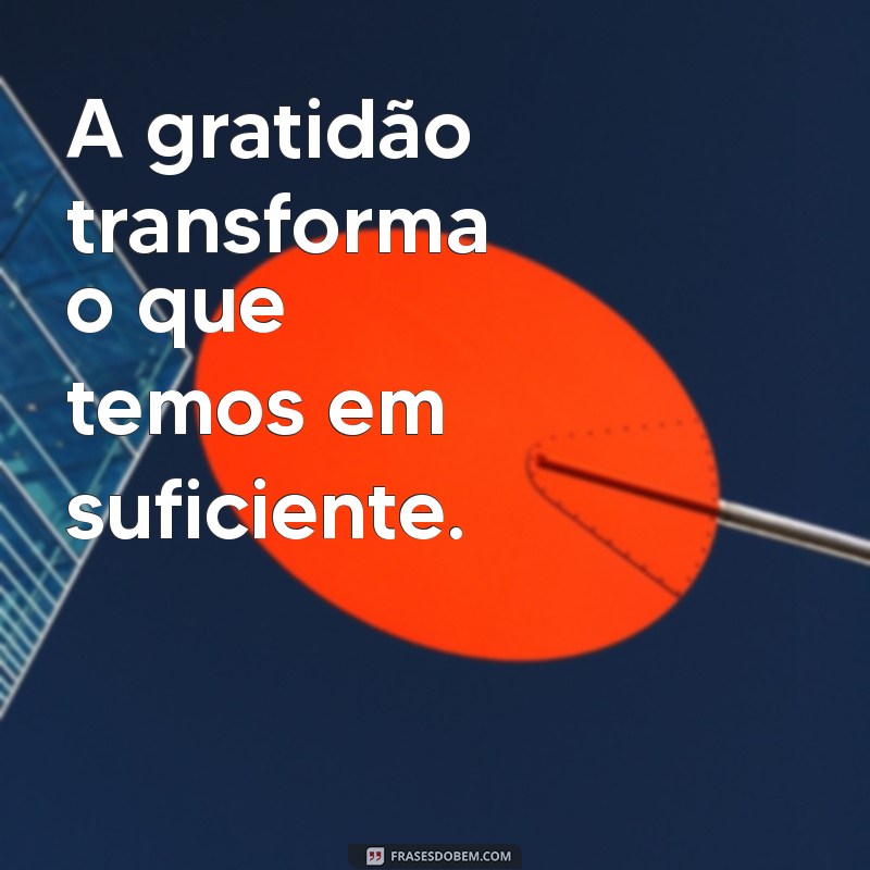 frases de reconhecimento e gratidão A gratidão transforma o que temos em suficiente.