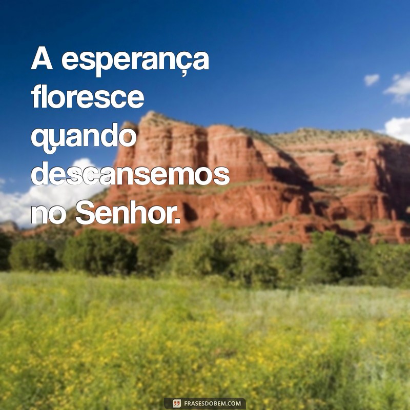 Encontre Paz e Renovação: A Importância de Descançar no Senhor 