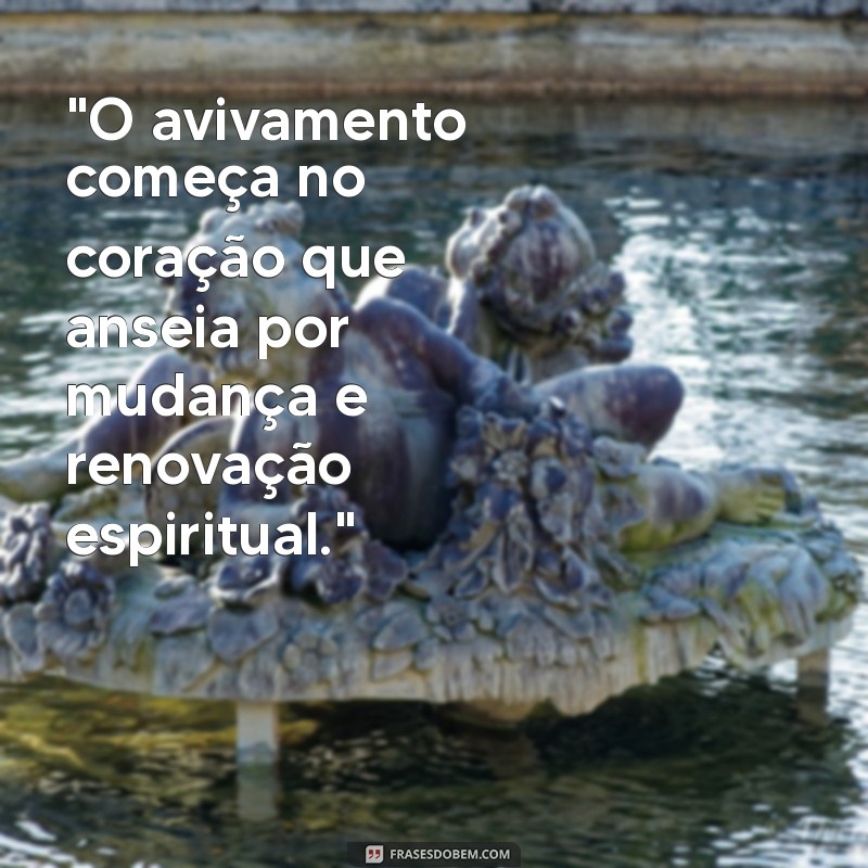 frases sobre avivamento 