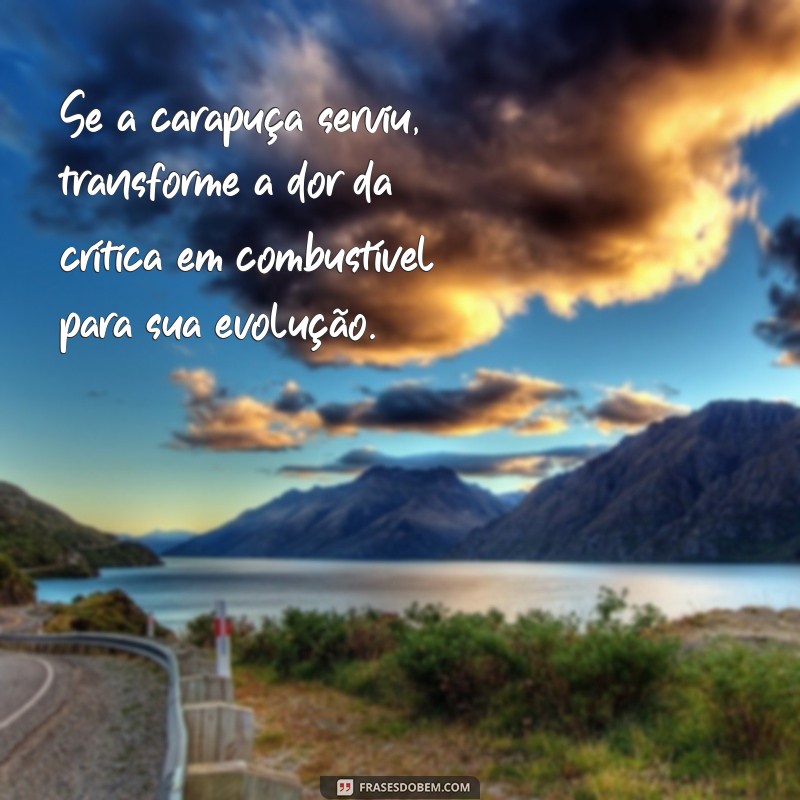 Frases Impactantes para Refletir: Quando a Carapuça Serve 