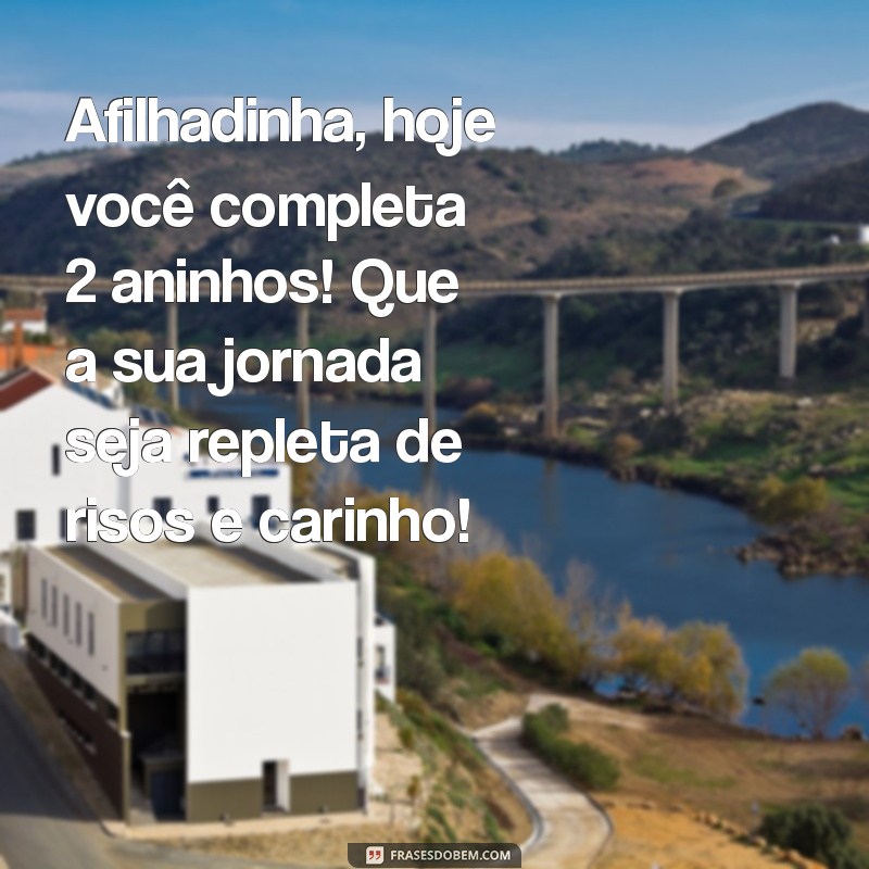 Mensagens Emocionantes de Aniversário para Afilhada: Celebre os 2 Anos com Amor 