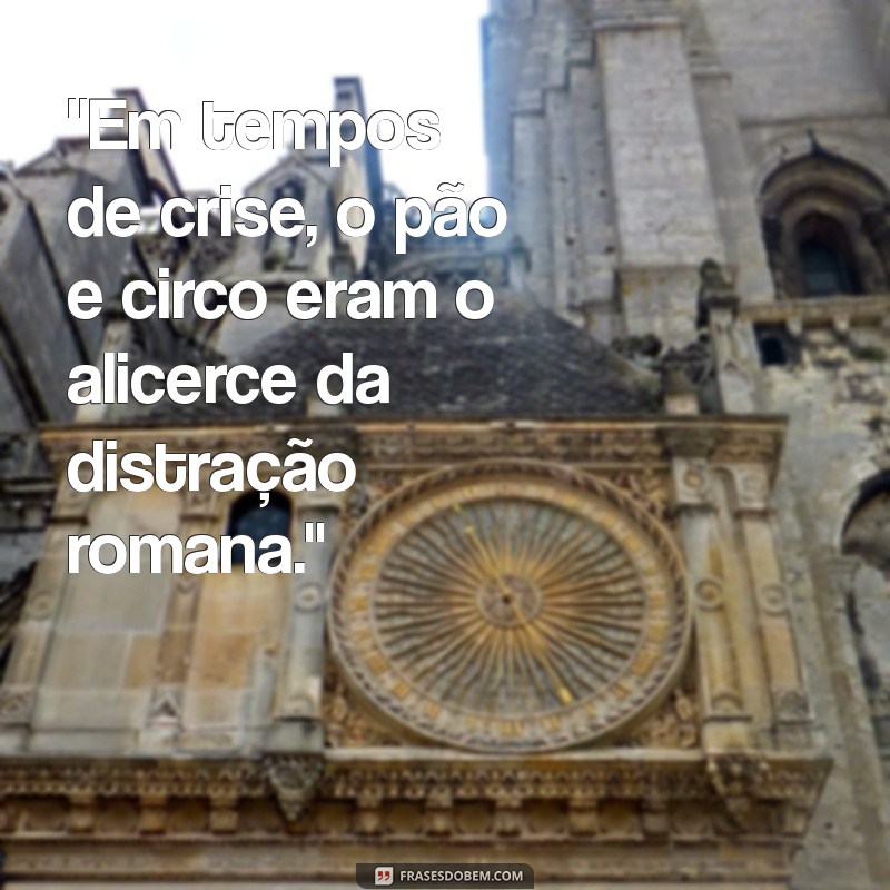 pão e circo roma antiga 