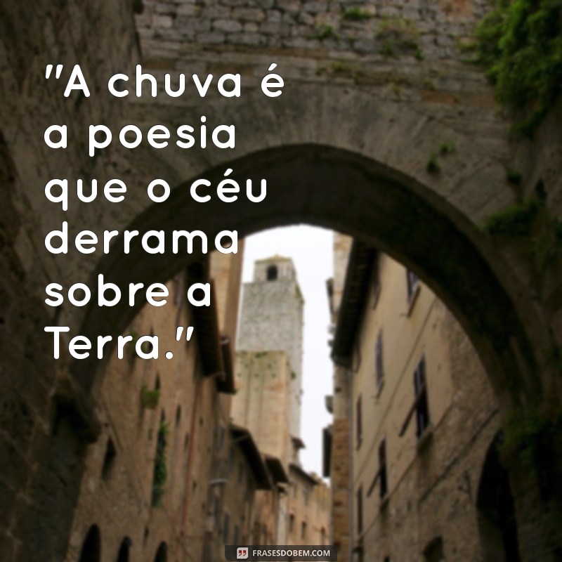 chuva frases 