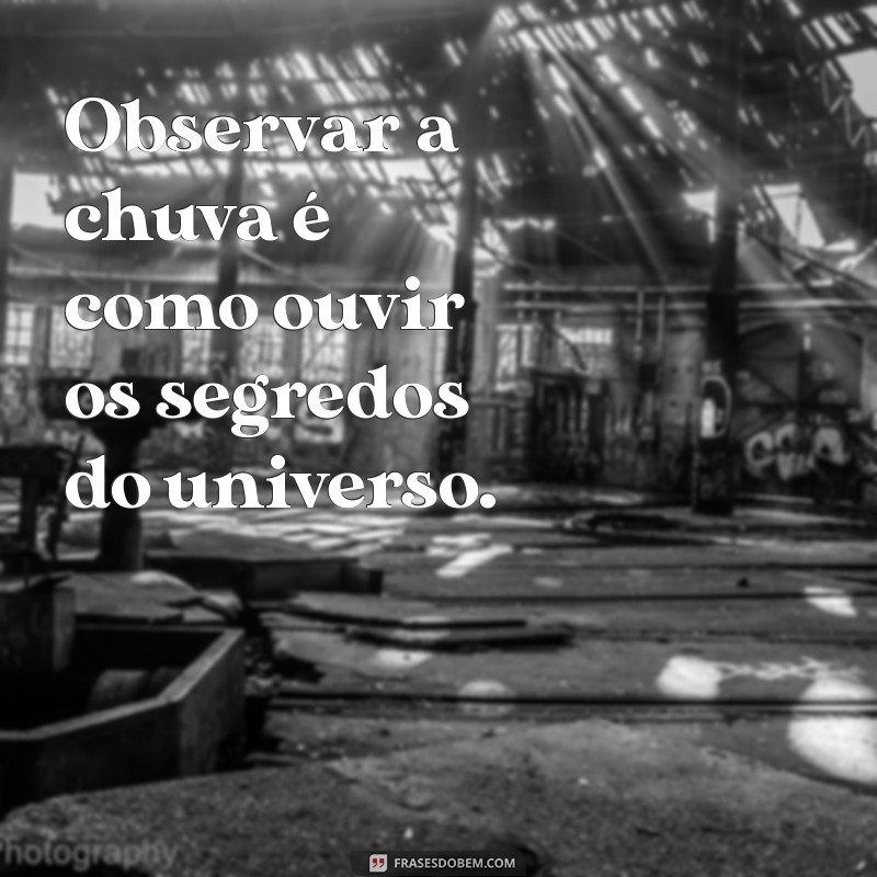 30 Frases Inspiradoras sobre a Chuva para Refletir e Compartilhar 