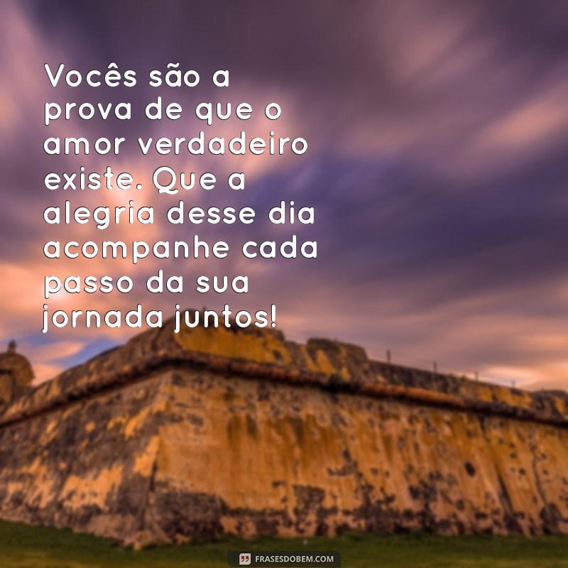 Frases Inspiradoras de Felicidade para Celebrar os Noivos 