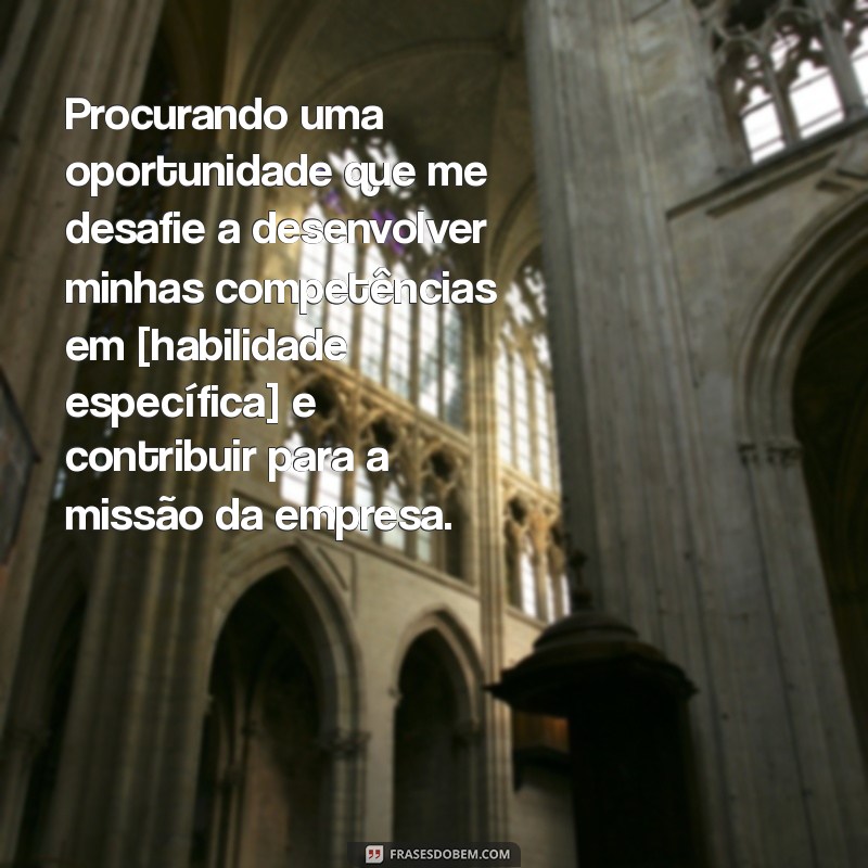 Como Escrever Frases de Objetivo Impactantes para o Seu Currículo 