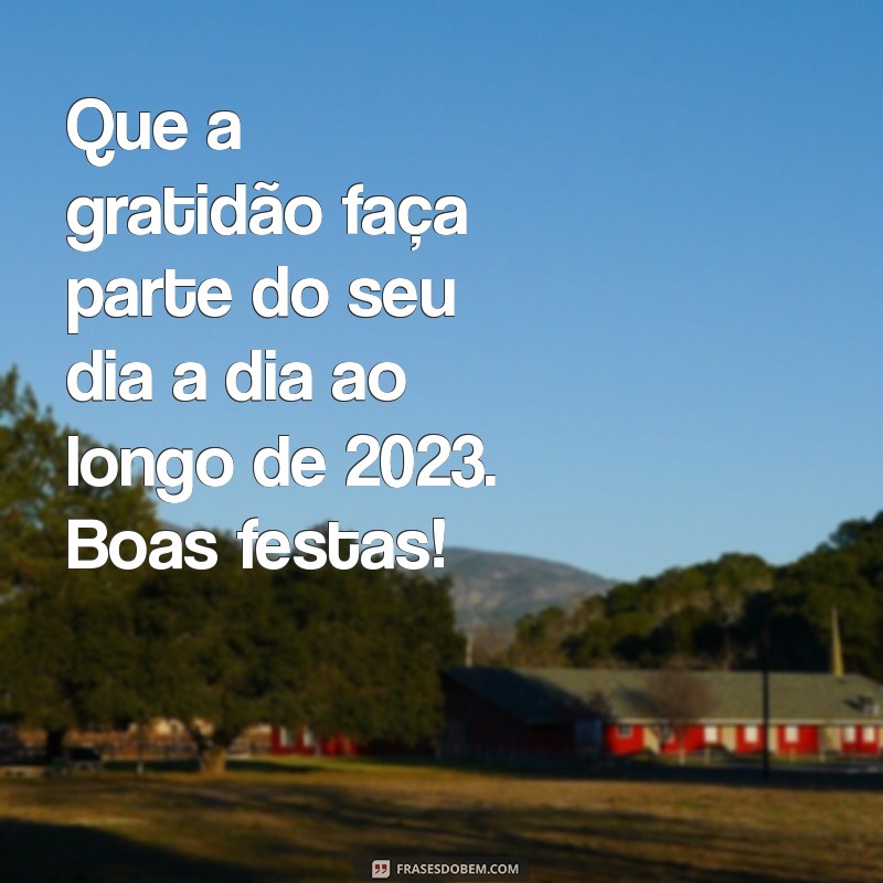 Mensagens de Boas Festas 2023: Inspire e Celebre com Amor e Alegria 