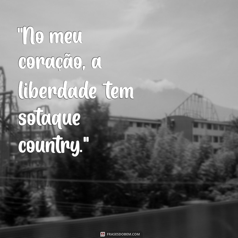 frases para foto sozinha country 