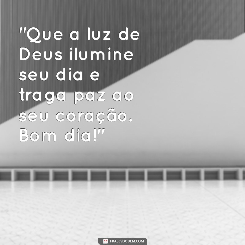 mensagem de bom dia positiva de deus 