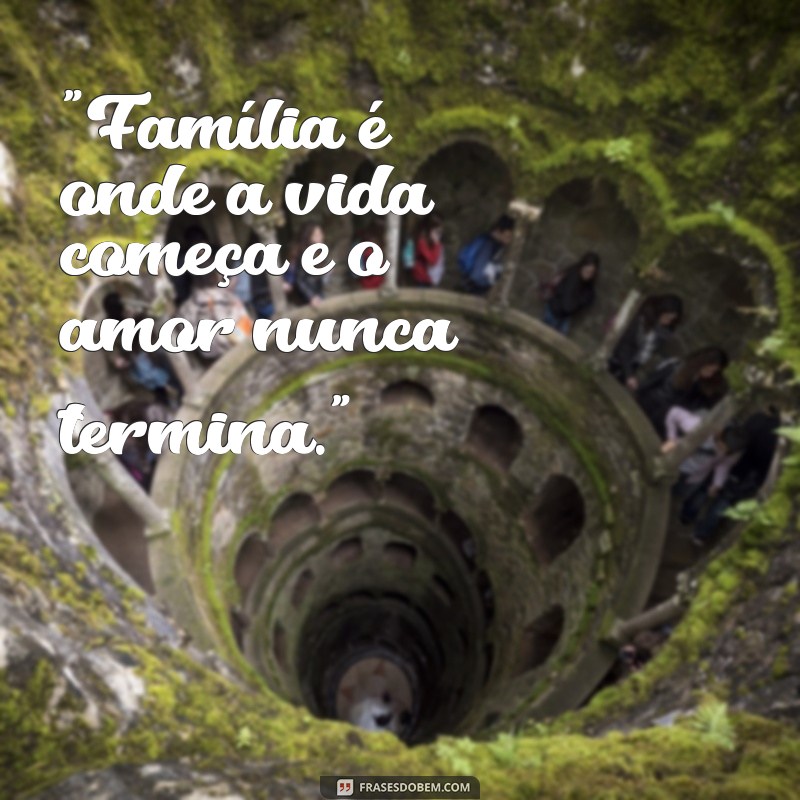 sobre família frases 