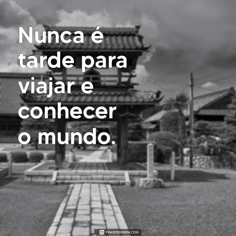 Nunca É Tarde: Descubra Como Transformar Sua Vida a Qualquer Idade 