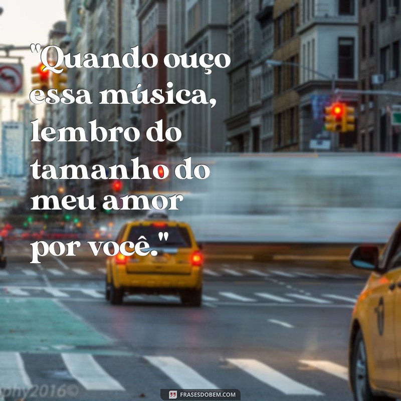 frases musica como é grande o meu amor por você 