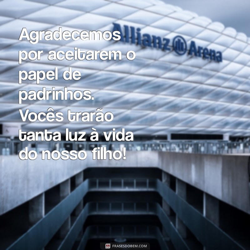 Mensagens de Agradecimento para Padrinhos de Batismo: Toques Especiais para Celebrar Este Momento 