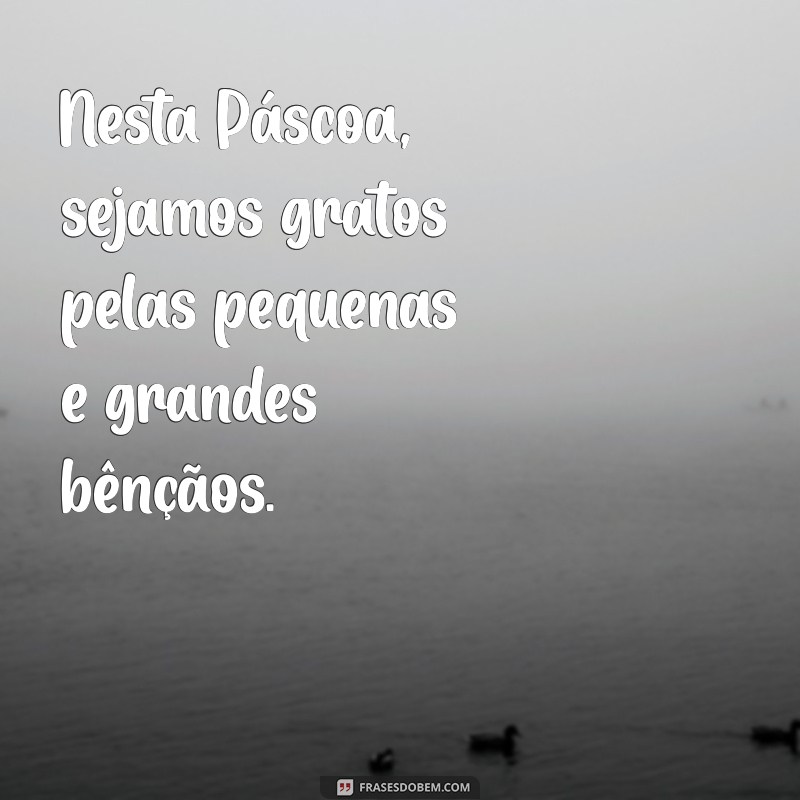 uma frases de páscoa 