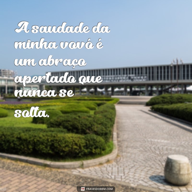 luto vozinha frases A saudade da minha vovó é um abraço apertado que nunca se solta.