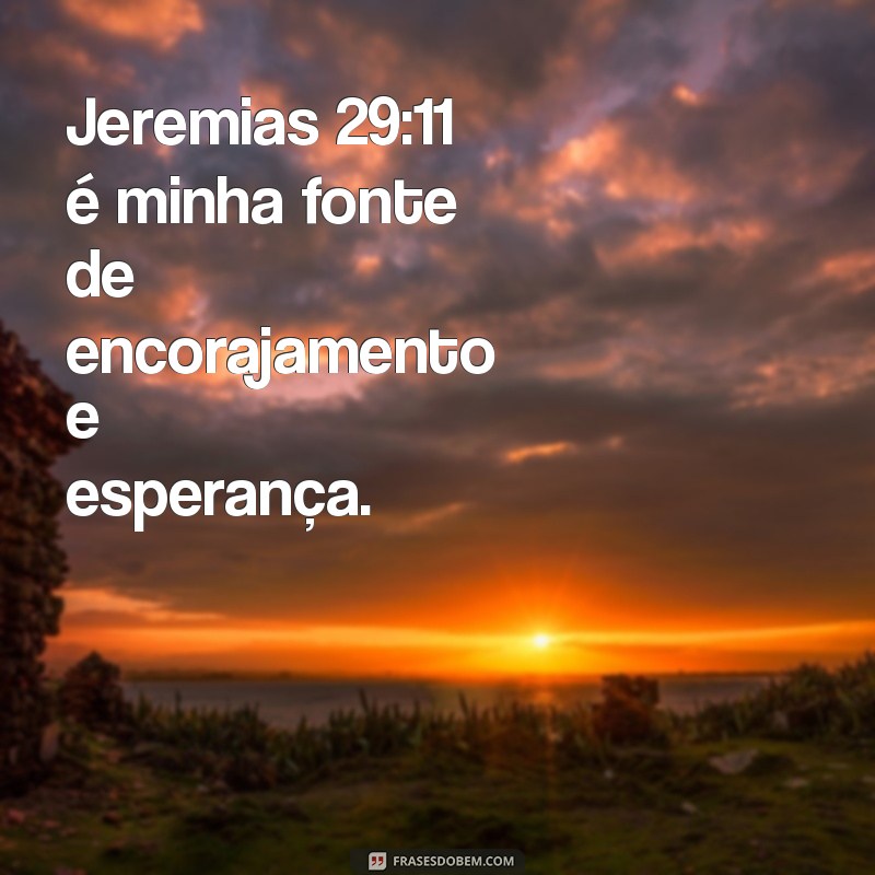 Descubra o significado e a inspiração por trás das frases de Jeremias 29:11 