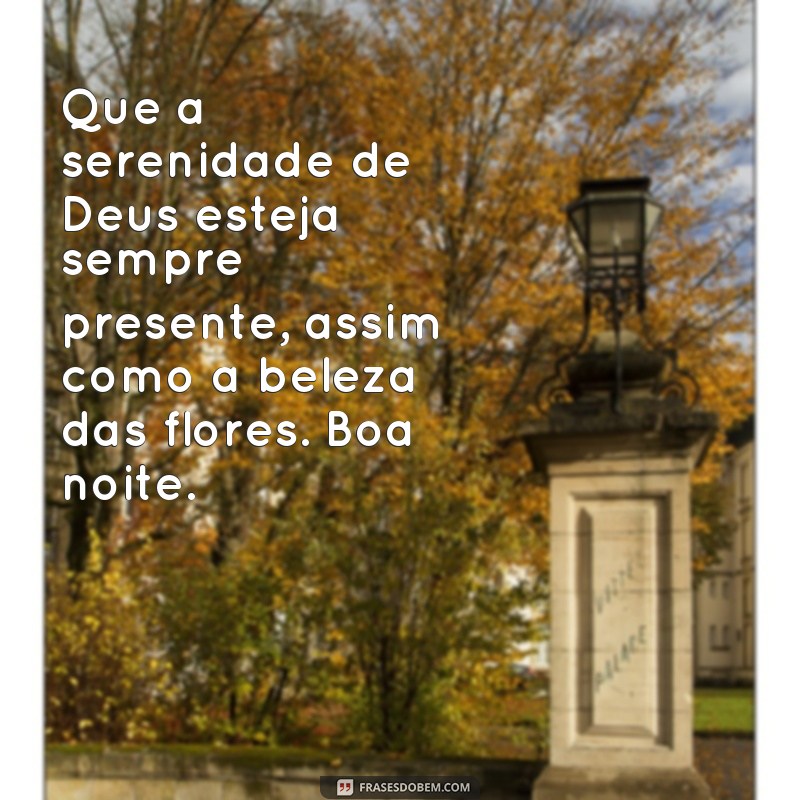 Encha sua noite de paz e amor com as melhores frases de boa noite com Deus e flores 