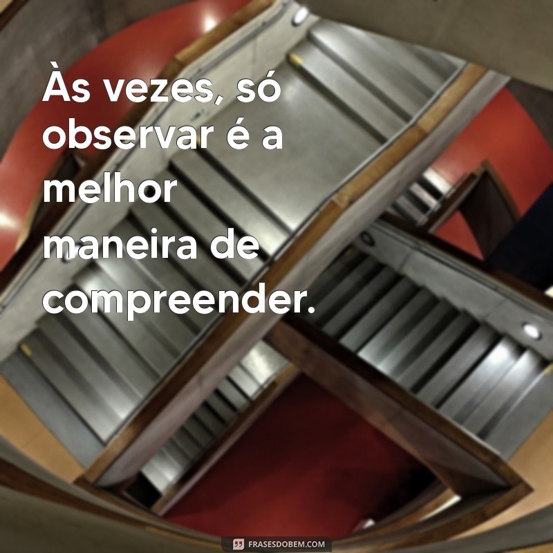 Frases Inspiradoras: A Arte de Observar e Refletir 