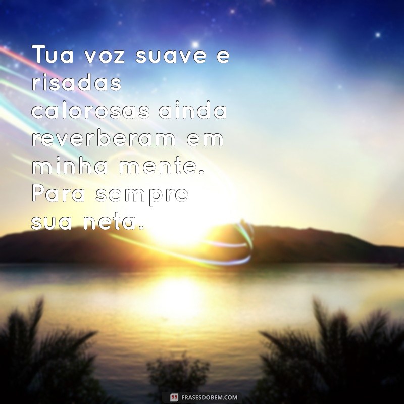 Frases de Luto para Avó: Homenagens Emocionais para Compartilhar no Tumblr 