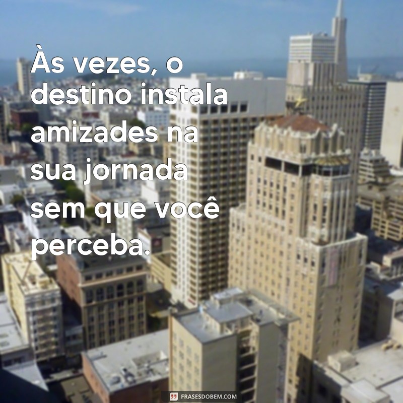 Frases Inspiradoras sobre Amizades Inesperadas que Transformam Vidas 