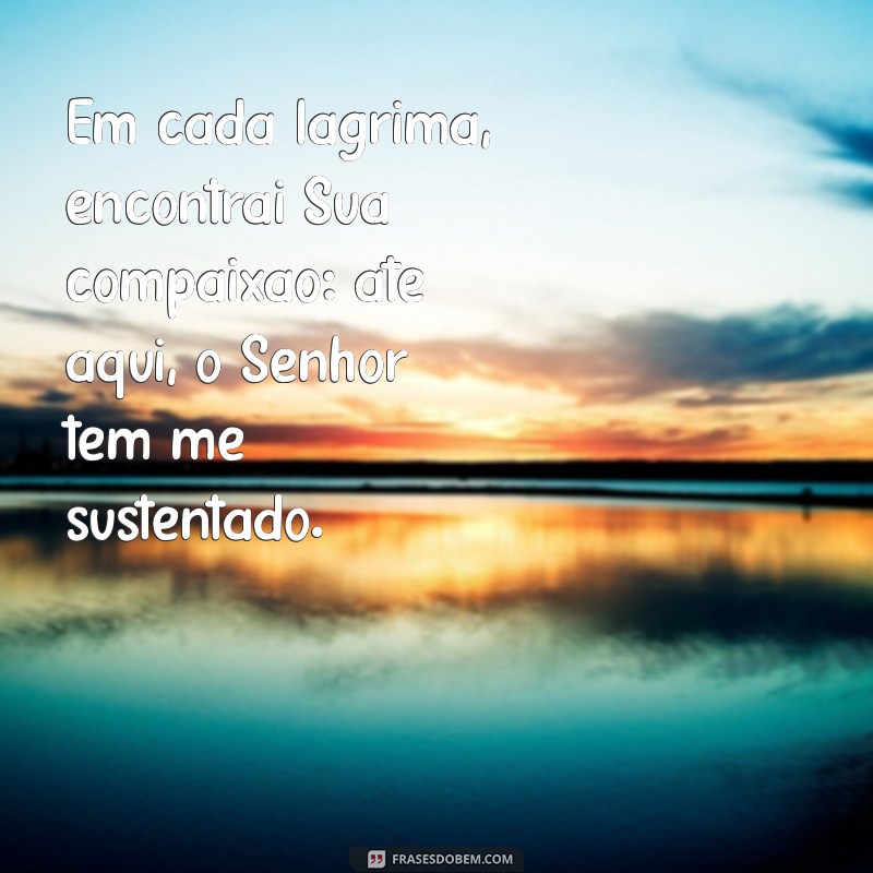 Frases Inspiradoras: Até Aqui o Senhor Tem Me Sustentado 