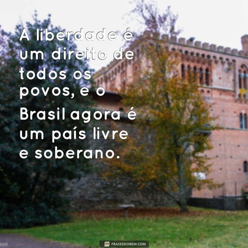 Descubra as mais impactantes frases de Dom Pedro sobre a Independência do Brasil 