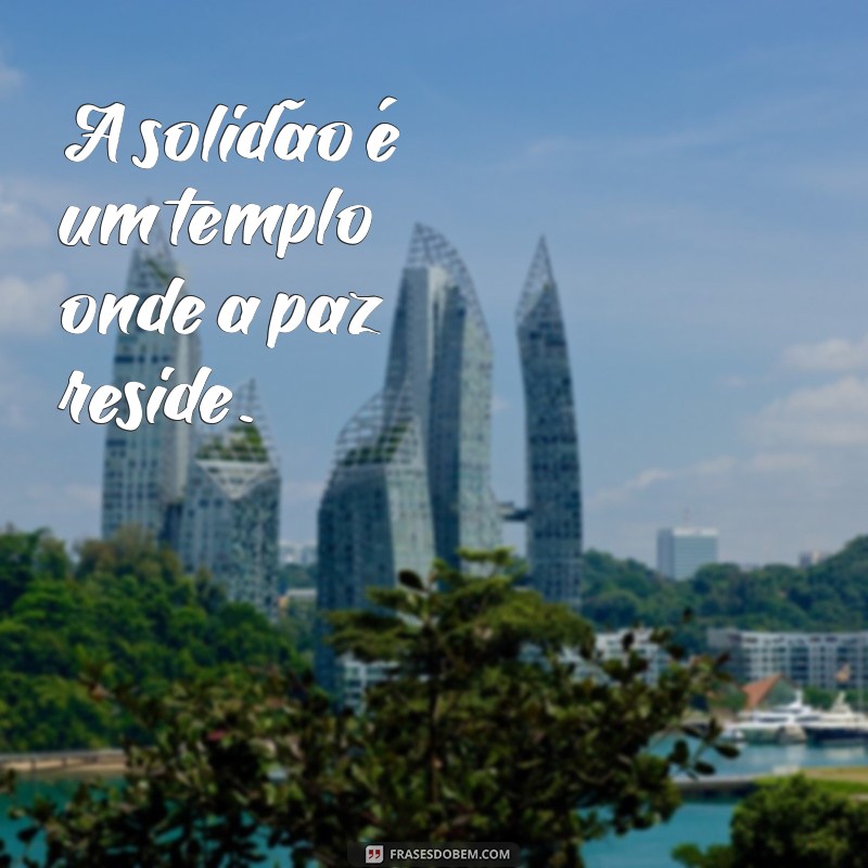 Frases Inspiradoras para Celebrar a Solidão e o Autoconhecimento 