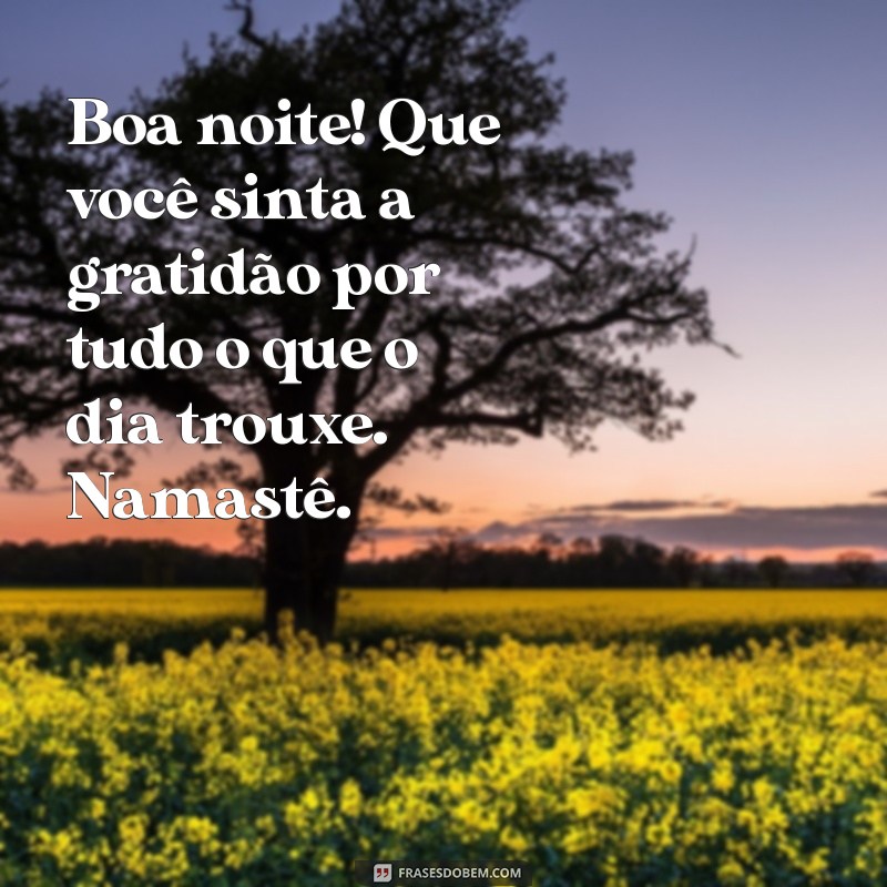 Mensagens de Boa Noite com Namastê: Transmitindo Paz e Amor 