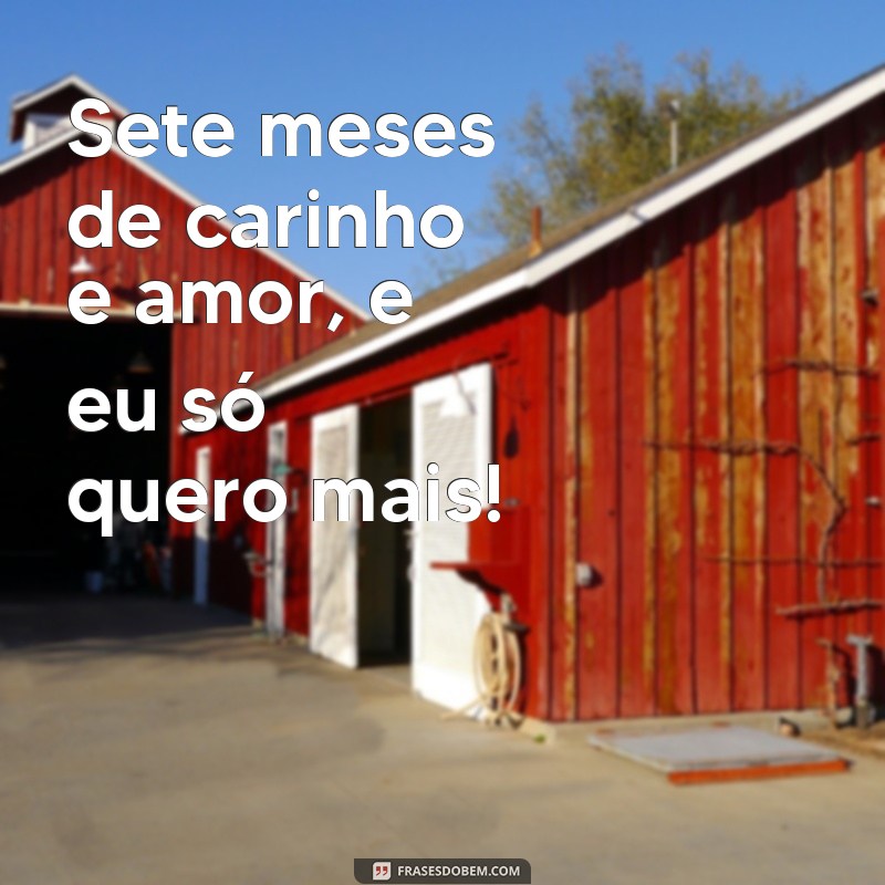 Celebre 7 Meses de Amor: Ideias e Frases para o Seu Mesversário 