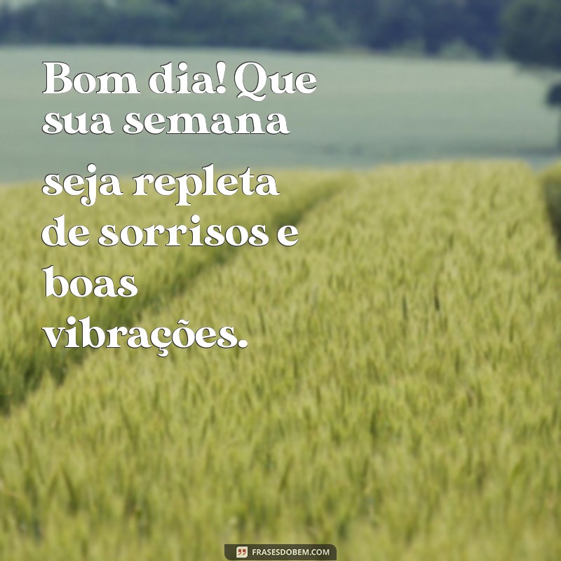 Mensagens Inspiradoras de Bom Dia para Começar a Semana com Positividade 