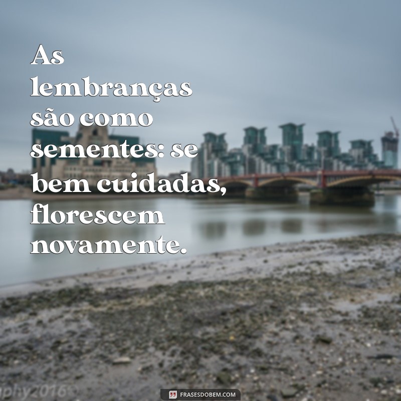 Frases Inspiradoras para Reviver Suas Melhores Lembranças 