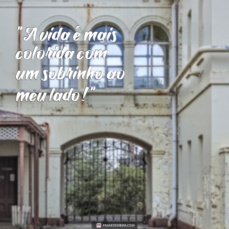 frases foto com sobrinho 