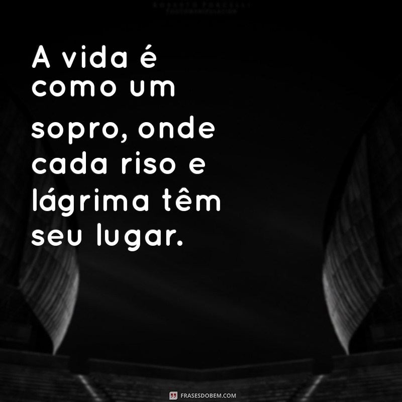 A Vida é Como um Sopro: Reflexões sobre a Transitoriedade e a Beleza do Momento 