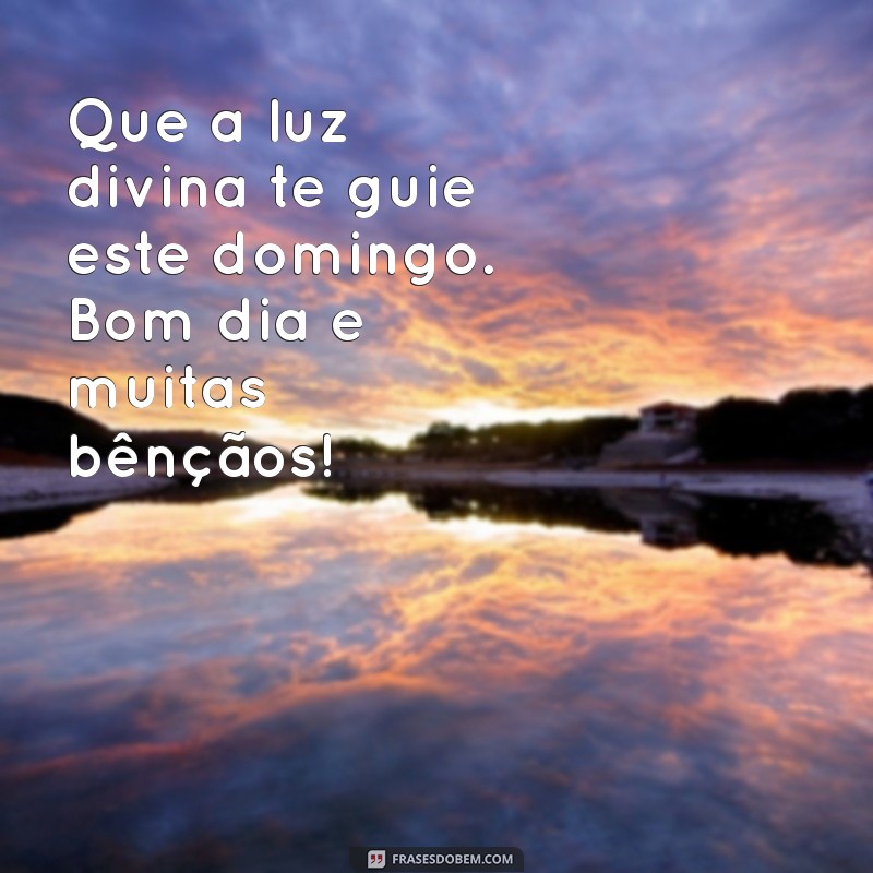 Bom Dia Domingo: Encontre Paz e Inspiração na Presença de Deus 