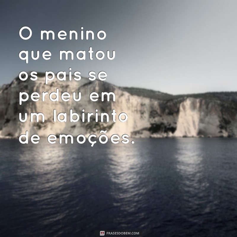 Tragédia Familiar: O Impacto Emocional do Caso do Menino que Matou os Pais 