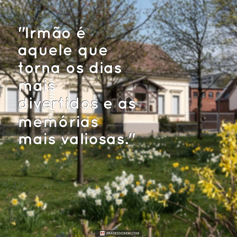 frases para o dia do irmão 