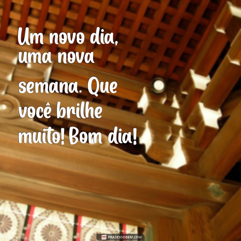 Frases Inspiradoras para um Bom Dia e uma Ótima Semana 