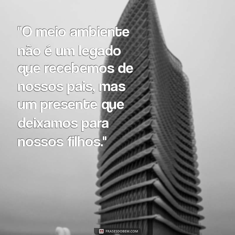 frases para o dia do meio ambiente 