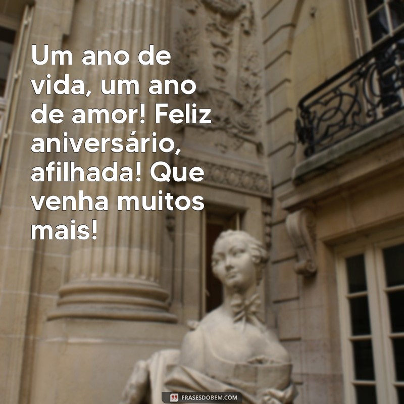 Mensagens Carinhosas de Aniversário para Afilhada: Celebre Seu 1º Ano com Amor 