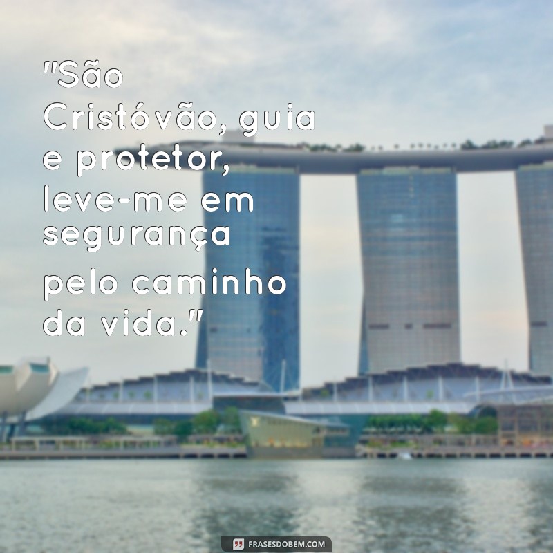 mensagem de são cristóvão 