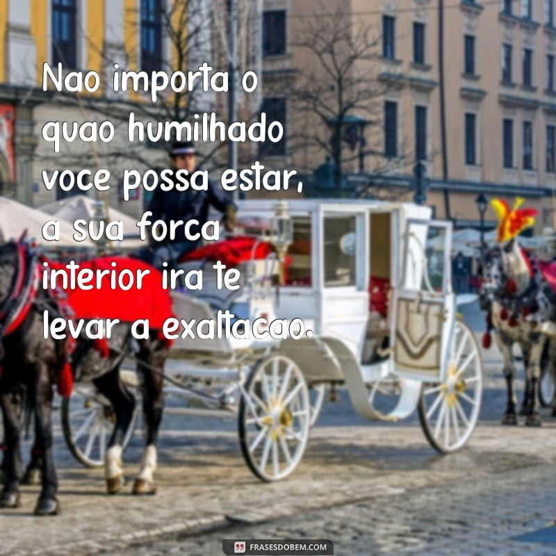 Descubra as melhores frases de superação para os humilhados se tornarem exaltados 